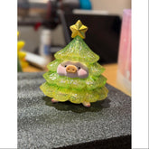 LuLu the Piggy XL Sparkling Christmas Tree Gold Green 2024 Limited Edition